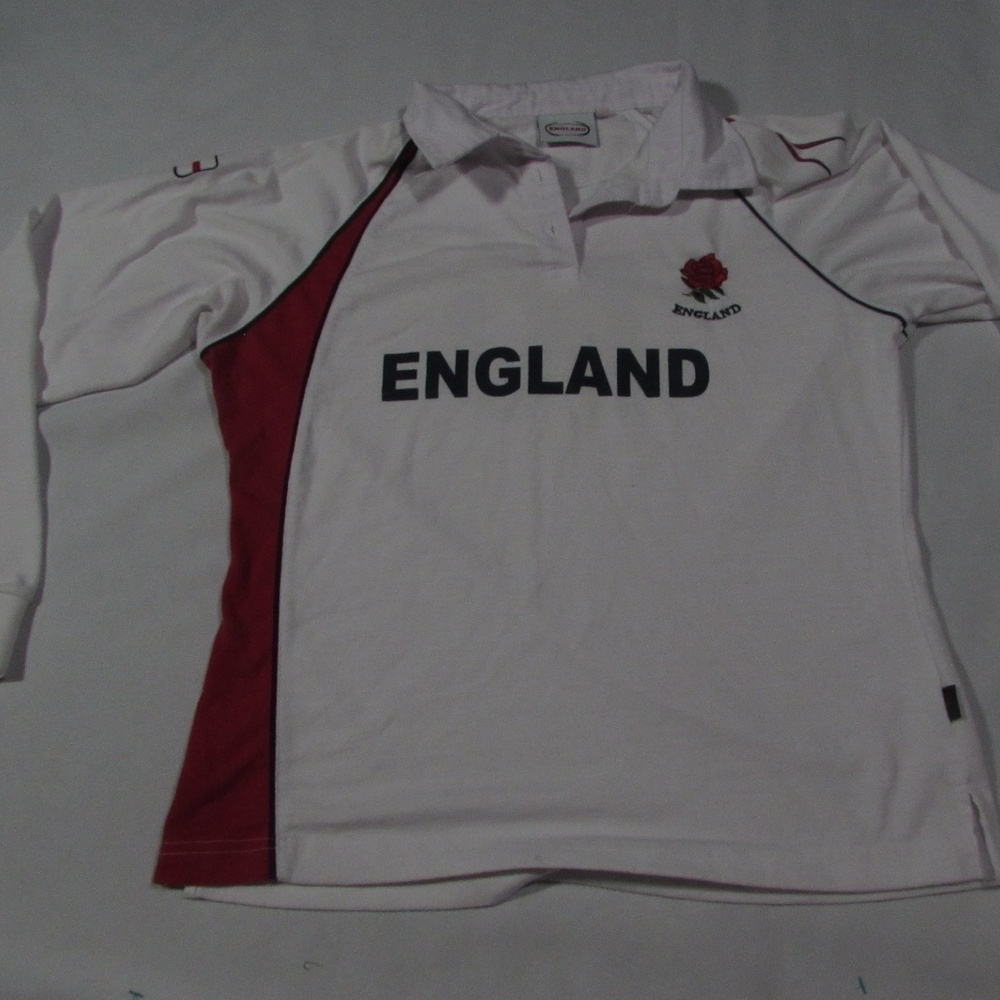 England Apparel Long Sleeve Rugby Jersey Size 16